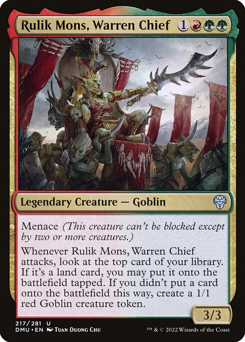 Dominaria United - 217 - Rulik Mons, Warren Chief - Uncommon - RG - Foil