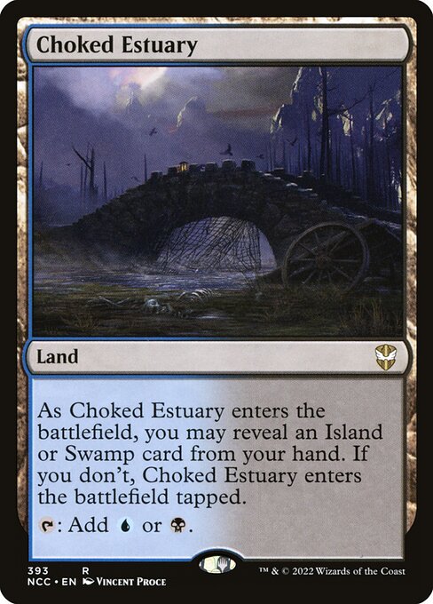 New Capenna Commander - 393 - Choked Estuary - Rare - C - Non-foil