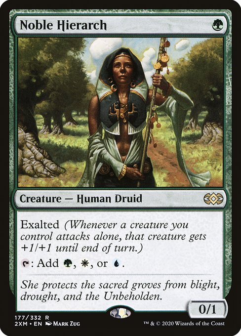 Double Masters - 177 - Noble Hierarch - Rare - G - Non-foil