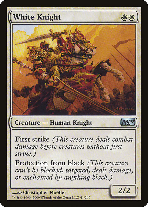 Magic 2010 - 41 - White Knight - Uncommon - W - Non-foil