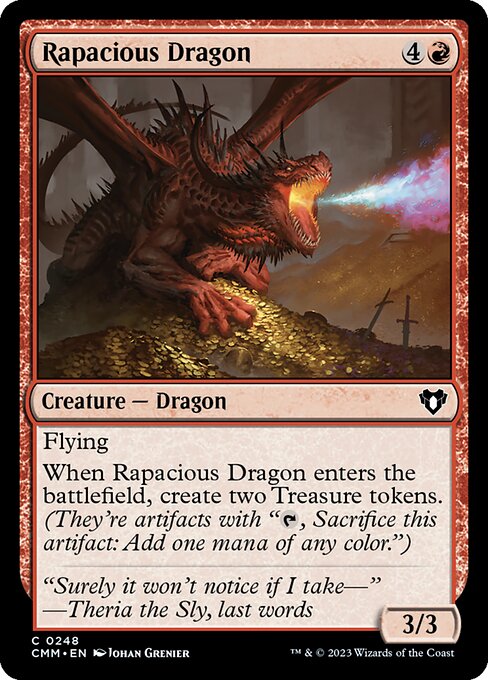 Commander Masters - 248 - Rapacious Dragon - Common - R - Non-foil