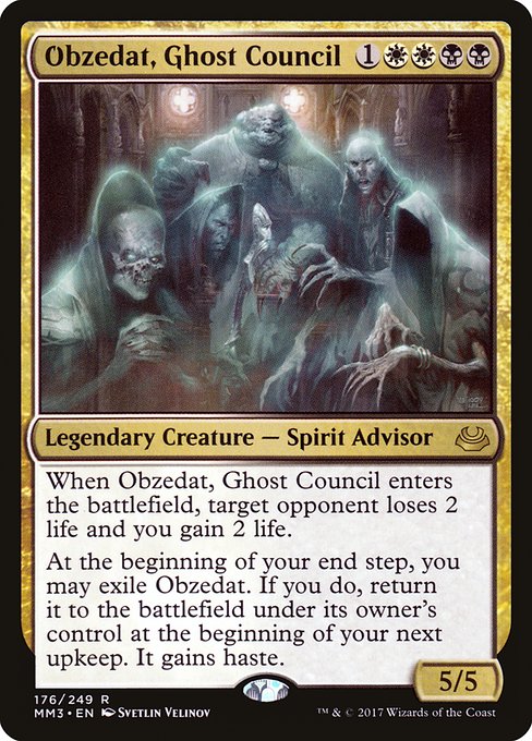 Modern Masters 2017 - 176 - Obzedat, Ghost Council - Rare - WB - Non-foil