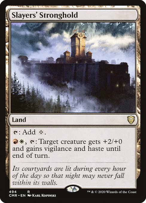 Commander Legends - 494 - Slayers' Stronghold - Rare - C - Non-foil