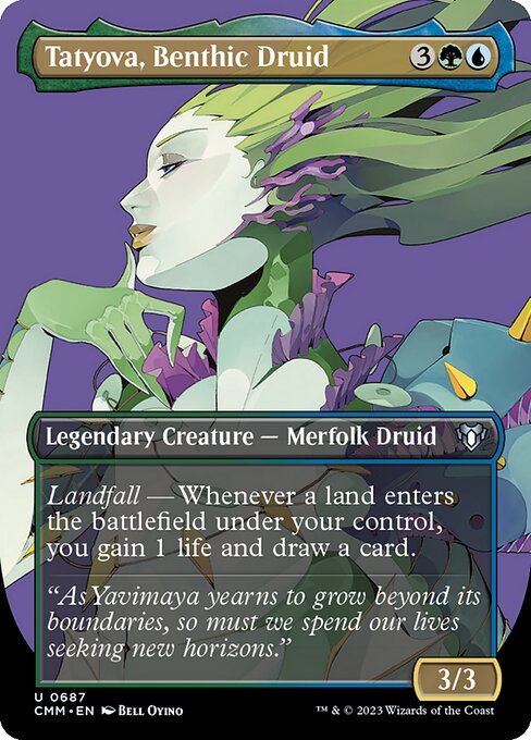 Commander Masters - 687 - Tatyova, Benthic Druid - Uncommon - UG - Non-foil