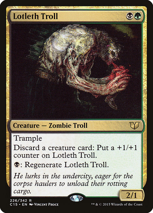 Commander 2015 - 226 - Lotleth Troll - Rare - BG - Non-foil