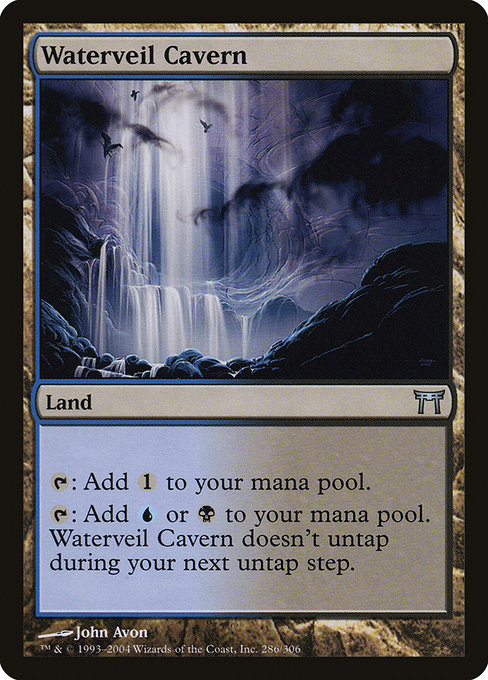 Champions of Kamigawa - 286 - Waterveil Cavern - Uncommon - C - Non-foil