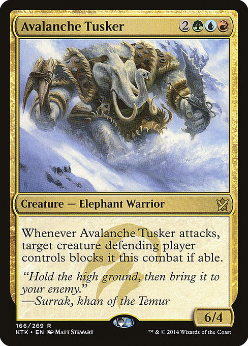 Khans of Tarkir - 166 - Avalanche Tusker - Rare - Multi - Non-foil