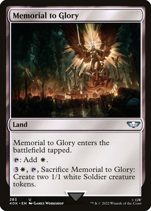 Warhammer 40,000 Commander - 283 - Memorial to Glory - Uncommon - C - Non-foil