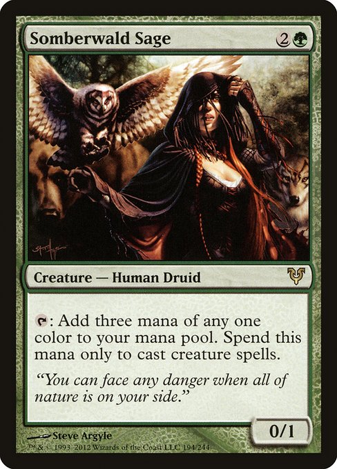 Avacyn Restored - 194 - Somberwald Sage - Rare - G - Non-foil