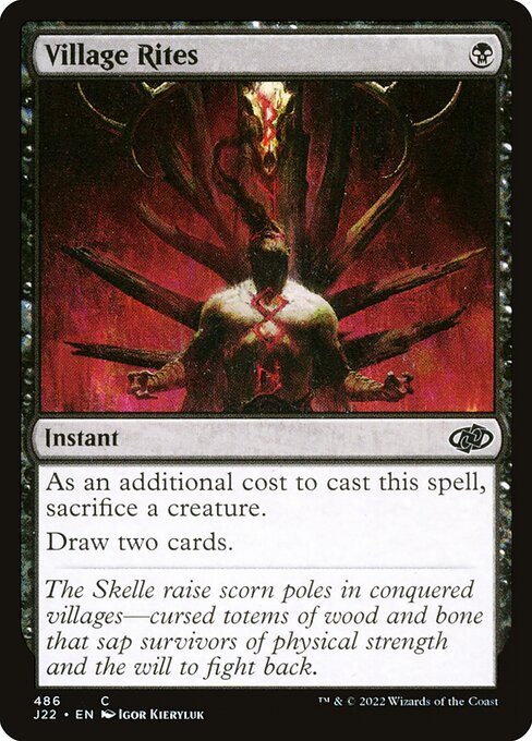 Jumpstart 2022 - 486 - Village Rites - Common - B - Non-foil