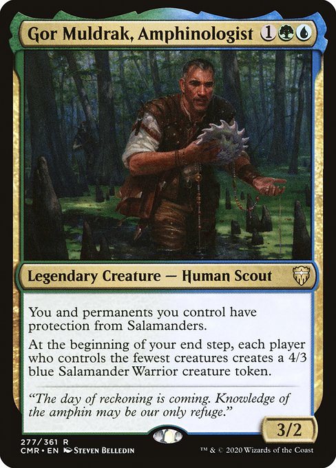Commander Legends - 277 - Gor Muldrak, Amphinologist - Rare - UG - Non-foil