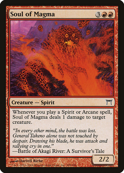 Champions of Kamigawa - 189 - Soul of Magma - Common - R - Non-foil