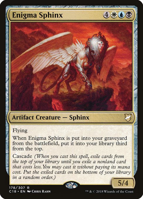 Commander 2018 - 178 - Enigma Sphinx - Rare - Multi - Non-foil