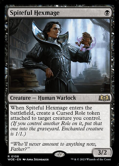 Wilds of Eldraine - 108 - Spiteful Hexmage - Rare - B - Non-foil