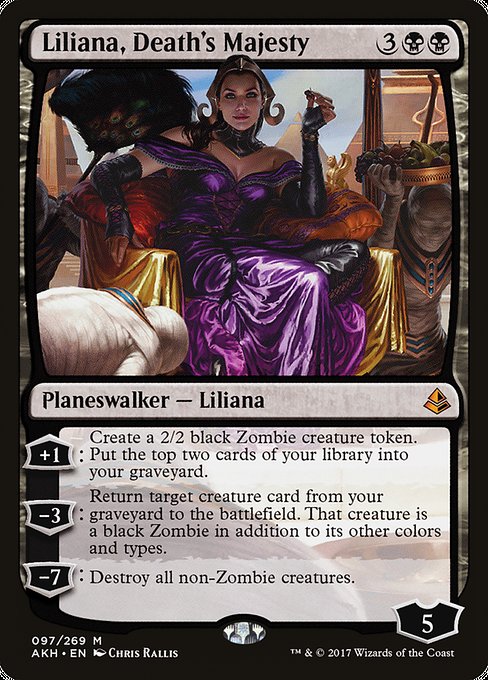 Amonkhet - 97 - Liliana, Death's Majesty - Mythic - B - Non-foil