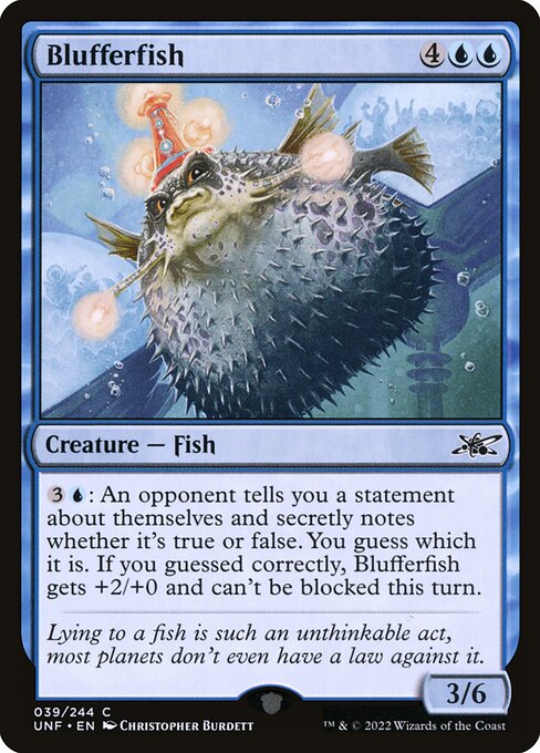 Unfinity - 39 - Blufferfish - Common - U - Foil