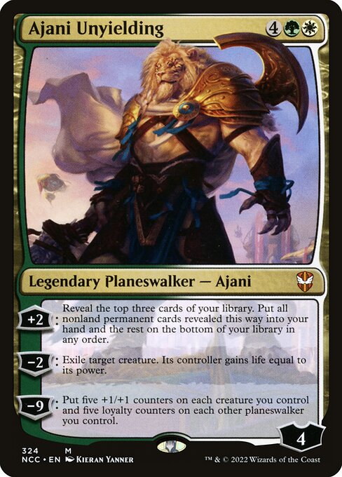 New Capenna Commander - 324 - Ajani Unyielding - Mythic - WG - Non-foil