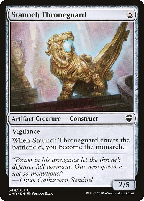 Commander Legends - 344 - Staunch Throneguard - Common - C - Non-foil