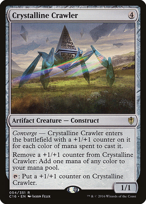 Commander 2016 - 54 - Crystalline Crawler - Rare - C - Non-foil