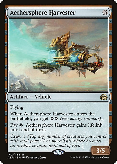 Aether Revolt - 142 - Aethersphere Harvester - Rare - C - Foil