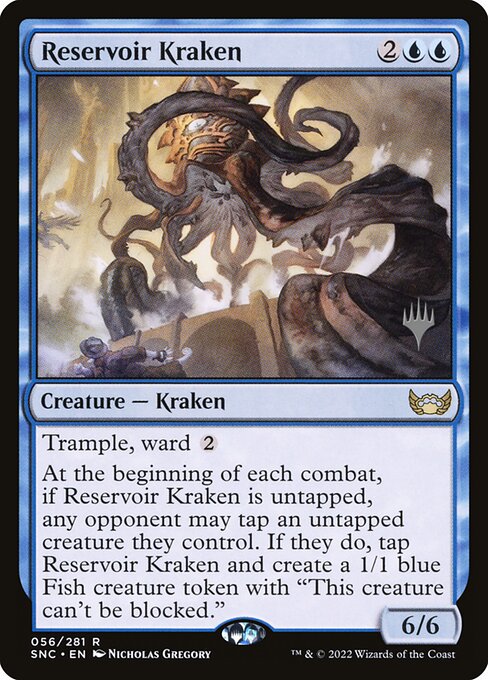 Streets of New Capenna Promos - 56p - Reservoir Kraken - Rare - U - Foil - Promo