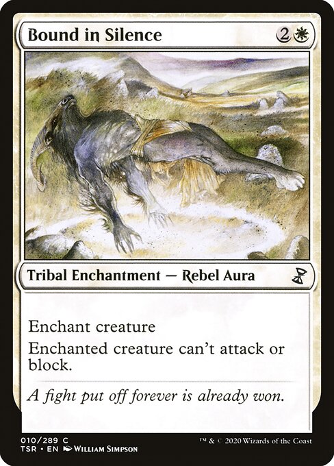 Time Spiral Remastered - 10 - Bound in Silence - Common - W - Non-foil