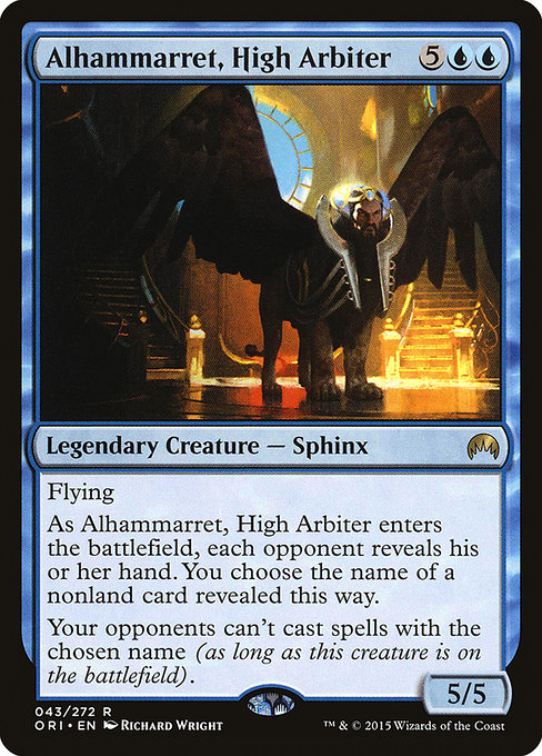 Magic Origins - 43 - Alhammarret, High Arbiter - Rare - U - Non-foil