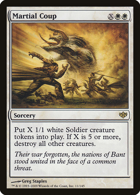 Conflux - 11 - Martial Coup - Rare - W - Non-foil