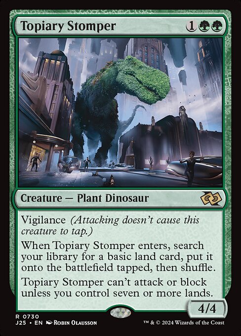 Foundations Jumpstart - 730 - Topiary Stomper - Rare - G - Non-foil
