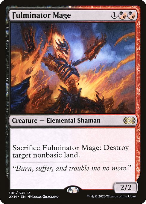 Double Masters - 196 - Fulminator Mage - Rare - BR - Non-foil