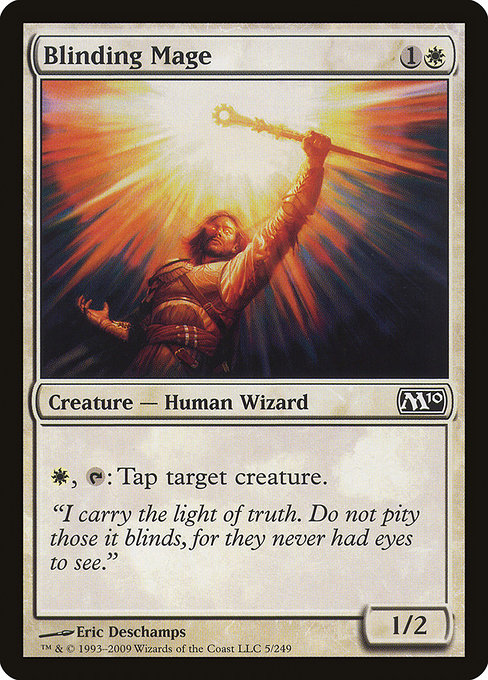 Magic 2010 - 5 - Blinding Mage - Common - W - Non-foil
