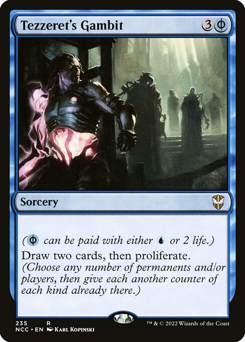 New Capenna Commander - 235 - Tezzeret's Gambit - Rare - U - Non-foil