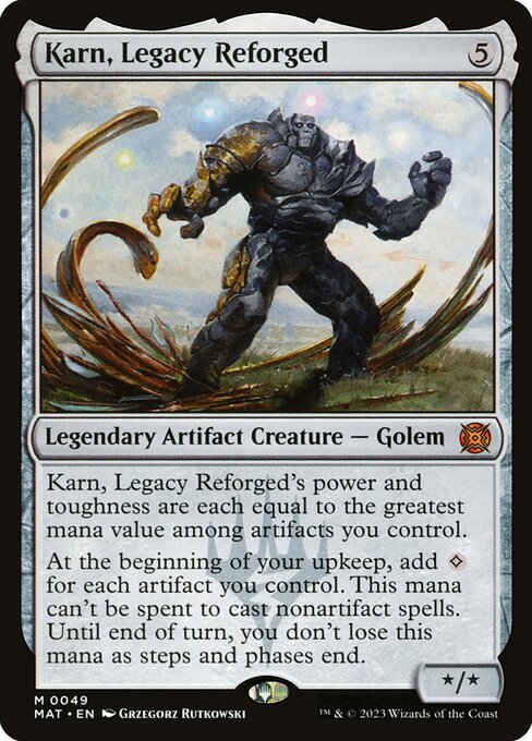 March of the Machine: The Aftermath - 49 - Karn, Legacy Reforged - Mythic - C - Foil