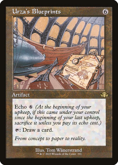Dominaria Remastered - 391 - Urza's Blueprints - Rare - C - Non-foil