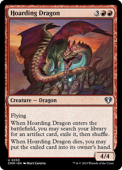 Commander Masters - 233 - Hoarding Dragon - Uncommon - R - Non-foil