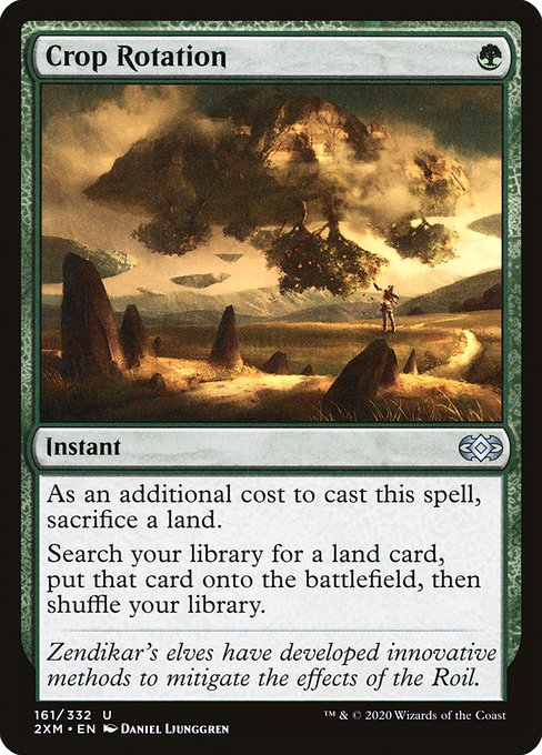 Double Masters - 161 - Crop Rotation - Uncommon - G - Foil