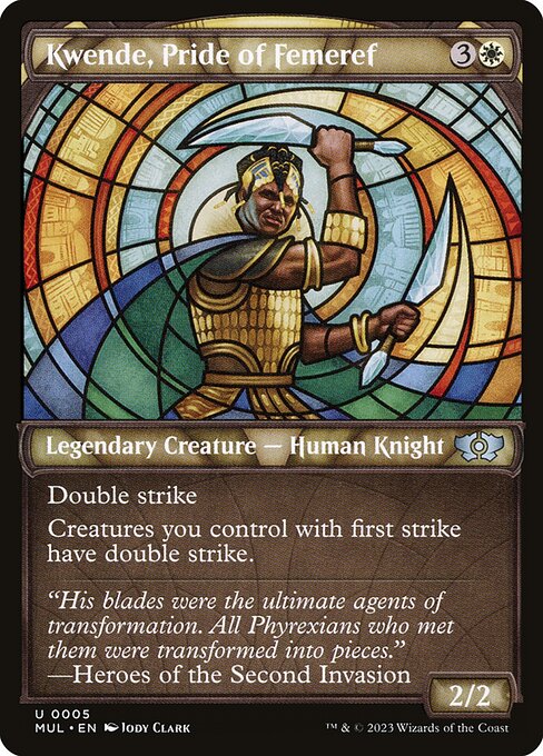 Multiverse Legends - 5 - Kwende, Pride of Femeref - Uncommon - W - Foil