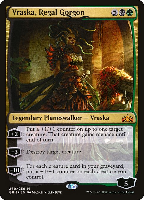 Guilds of Ravnica - 269 - Vraska, Regal Gorgon - Mythic - BG - Foil