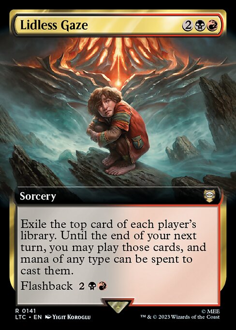 Tales of Middle-earth Commander - 141 - Lidless Gaze - Rare - BR - Non-foil