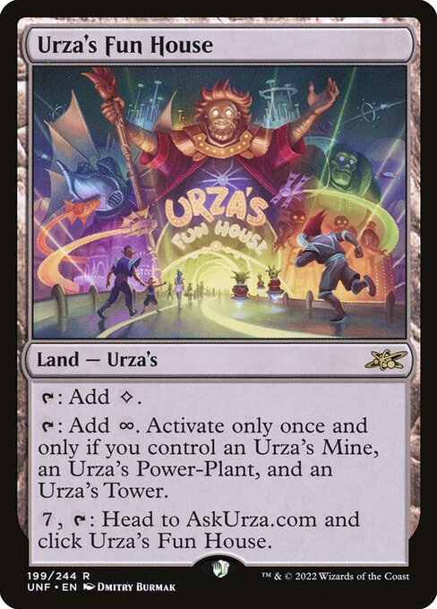 Unfinity - 199 - Urza's Fun House - Rare - C - Foil