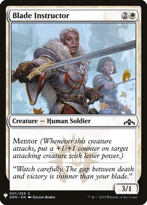 The List - GRN-1 - Blade Instructor - Common - W - Non-foil