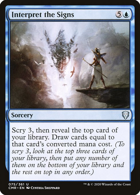 Commander Legends - 75 - Interpret the Signs - Uncommon - U - Non-foil