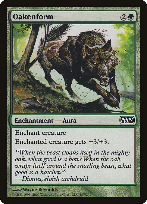 Magic 2010 - 197 - Oakenform - Common - G - Non-foil