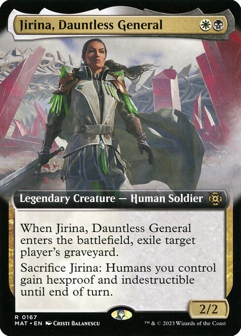 March of the Machine: The Aftermath - 167 - Jirina, Dauntless General - Rare - WB - Non-foil