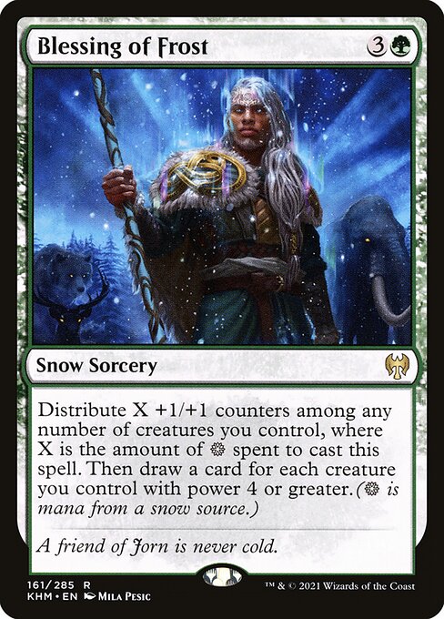 Kaldheim - 161 - Blessing of Frost - Rare - G - Foil