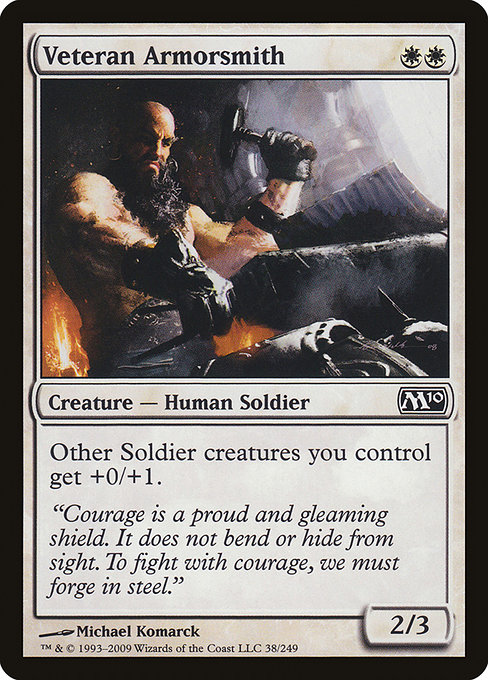Magic 2010 - 38 - Veteran Armorsmith - Common - W - Non-foil