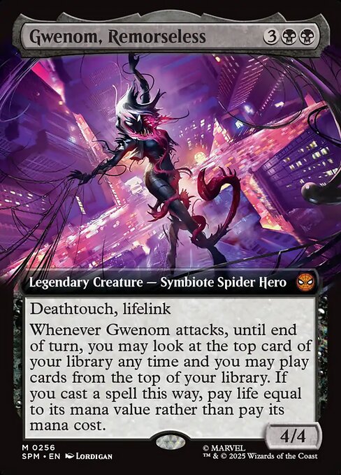 Marvel's Spider-Man - 256 - Gwenom, Remorseless - Mythic - B - Non-foil - Promo