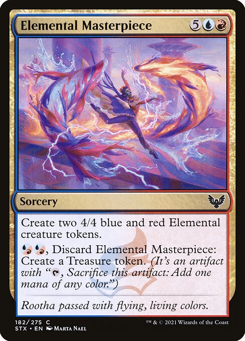 Strixhaven: School of Mages - 182 - Elemental Masterpiece - Common - UR - Non-foil