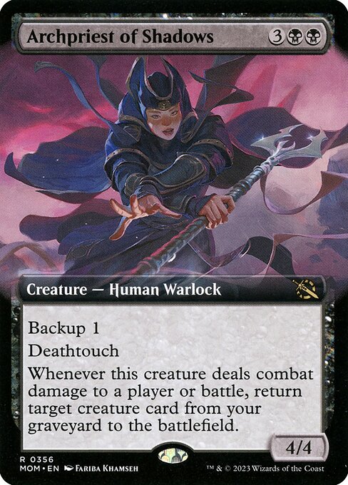 March of the Machine - 356 - Archpriest of Shadows - Rare - B - Foil