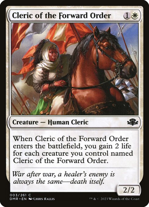 Dominaria Remastered - 3 - Cleric of the Forward Order - Common - W - Non-foil